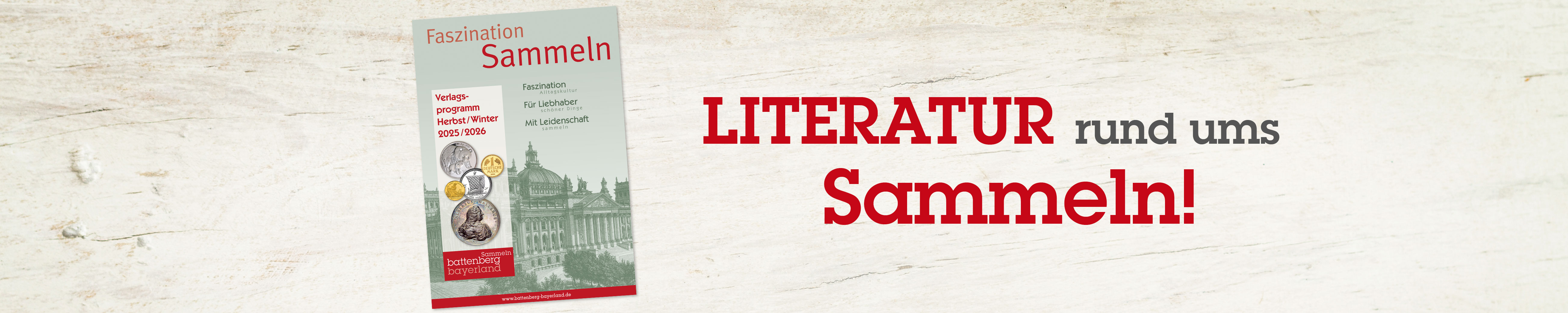 Banner-Picture for 'Sammeln' redirecting to '/sammeln'.