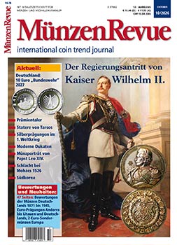MünzenRevue Ausgabe 10/2026 - Cover