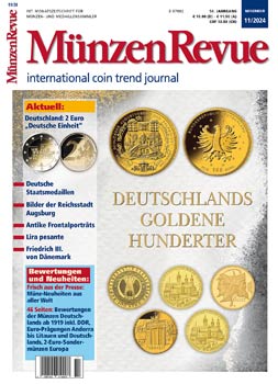 MünzenRevue Ausgabe 11/2024 - Cover